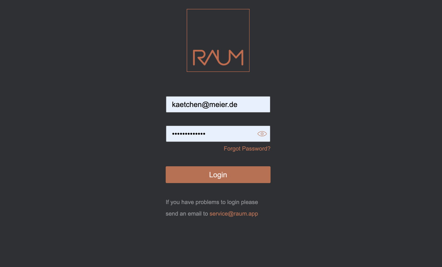 RAUM Login