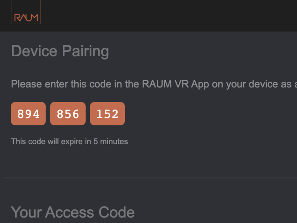 Device pairing code