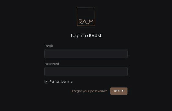 RAUM manage login